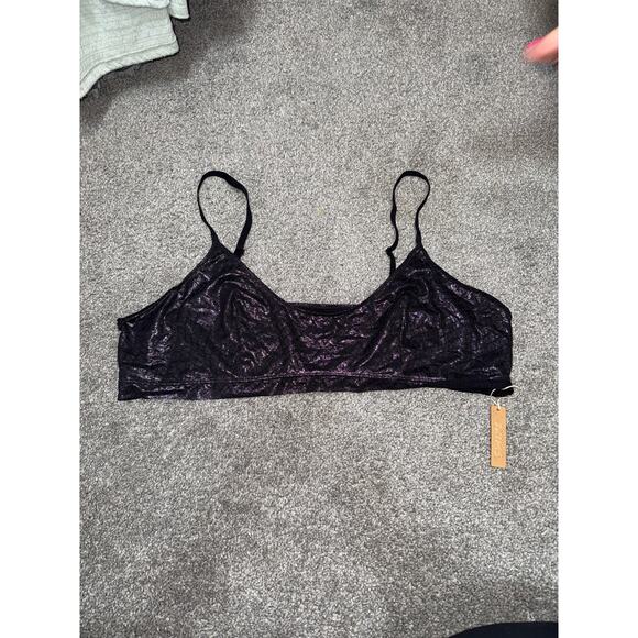 Skims logo bralette in onyx size 4XL - NEW - Picture 1 of 5